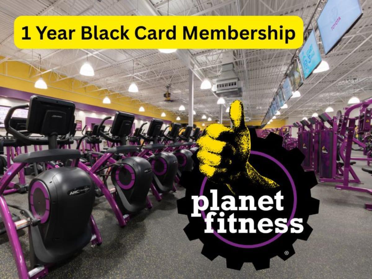 1 Year Black Card Membership from Planet Fitness, Saskatoon (Retail